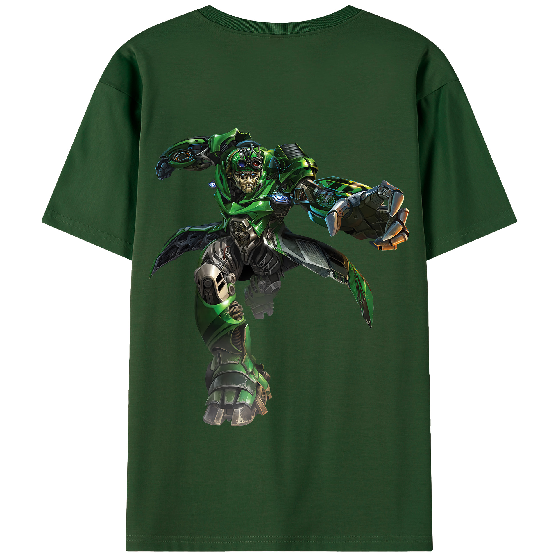 （画像用） Transformers トランスフォーマー 綿100％半袖Tシャツ（背面プリント）